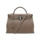 NEUF SAC A MAIN HERMES KELLY II 40 RETOURNE H043697CK CUIR TOGO ETOUPE HAND BAG