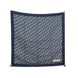 NEUF FOULARD CHRISTIAN DIOR MONOGRAMME OBLIQUE CARRE 70 EN SOIE SILK SCARF 390€