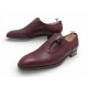 NEUF CHAUSSURES HERMES DERBY A BOUCLE 41 EN CUIR BORDEAUX SHOES MONK SHOES 1280€