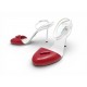NEUF CHAUSSURES PRADA A BRIDES 1I890M 39.5 ESCARPINS BICOLORE LEATHER SHOES 970€