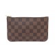 NEUF POCHETTE LOUIS VUITTON LV POUR SAC NEVERFULL EN TOILE DAMIER EBENE MM POUCH