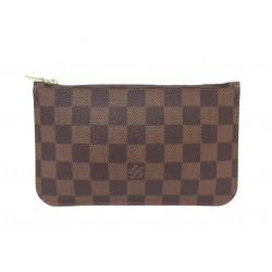 NEUF POCHETTE LOUIS VUITTON LV POUR SAC NEVERFULL EN TOILE DAMIER EBENE MM POUCH