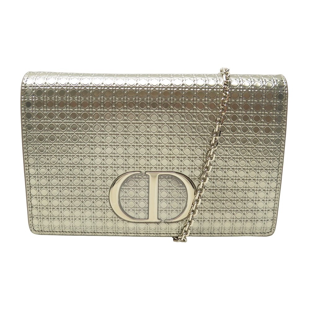 NEUF SAC A MAIN DIOR 30 MONTAIGNE MICROCANNAGE EN CUIR DORE BANDOULERE BAG 2220€