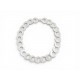 COLLIER CHRISTIAN DIOR CHAINE MAILLONS O EN METAL ARGENTE 53 CM SILVER NECKLACE