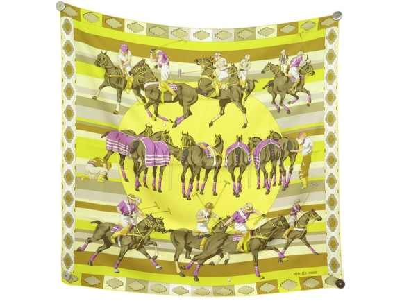 foulard hermes les poneys de polo watrigant carre