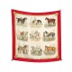VINTAGE FOULARD HERMES LES ROBES 1ERE EDITION 1968 CARRE 90 SOIE SILK SCARF 580€
