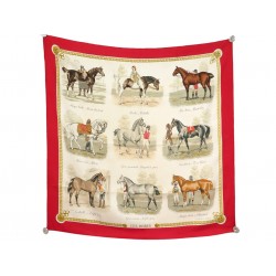 VINTAGE FOULARD HERMES LES ROBES 1ERE EDITION 1968 CARRE 90 SOIE SILK SCARF 580€