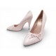 NEUF ESCARPINS GUCCI NUMERO 2 551762 CUIR ROSE 37.5 LIGHT POWDER PINK SHOES 950€