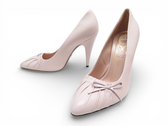 escarpins gucci numero 2 551762 cuir rose 37.5