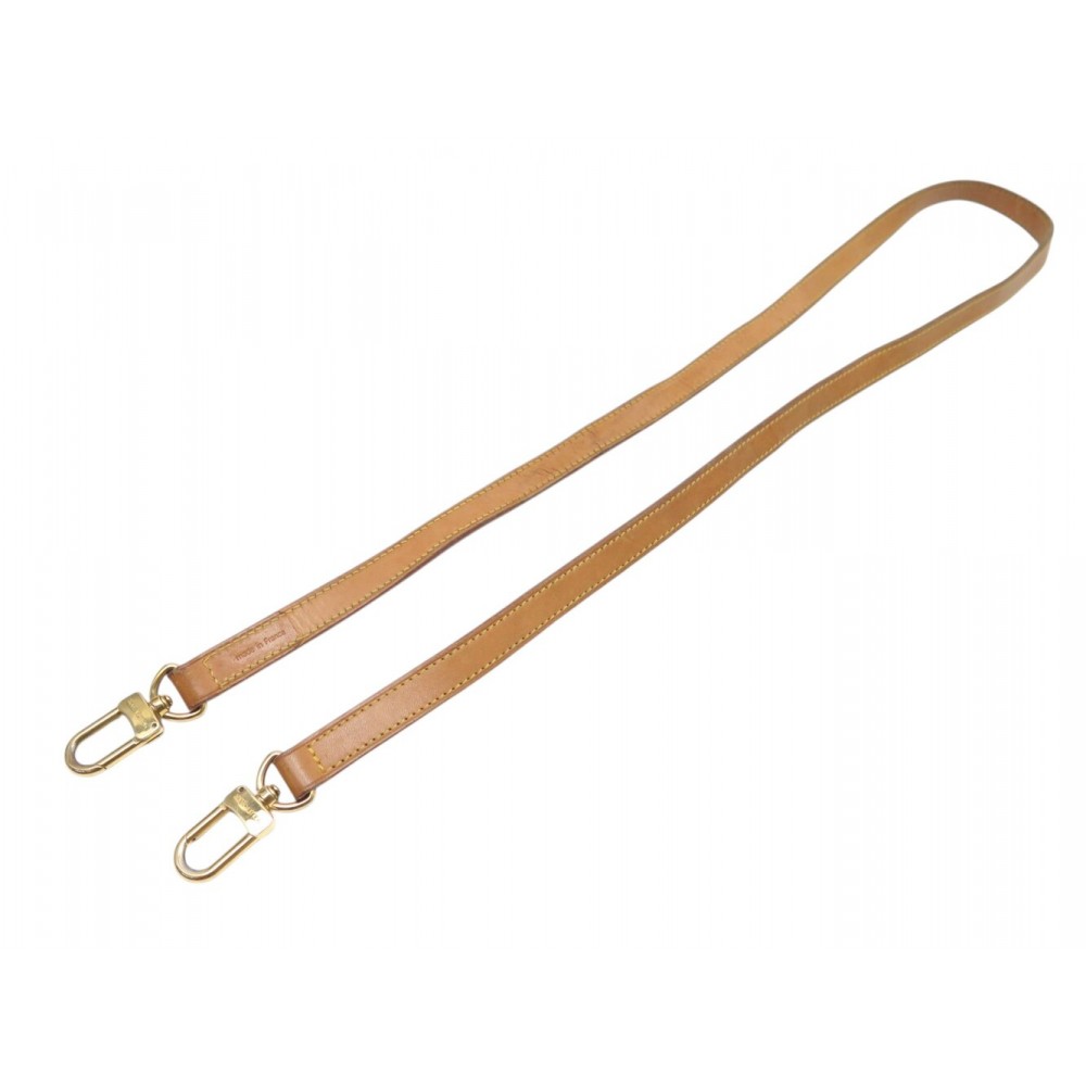 ANSE BANDOULIERE POUR SAC LOUIS VUITTON REGLABLE J52312 120CM CUIR NATUREL 400€