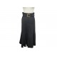 VINTAGE JUPE CHANEL LONGUE + CEINTURE BOUCLE CARREE 163281G3 38 M SKIRT 5000€