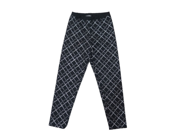 pantalon legging chanel p62781v48259 38 m imprime