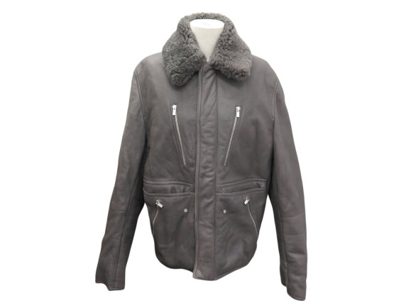blouson hermes bombardier 50 m en cuir d'agneau