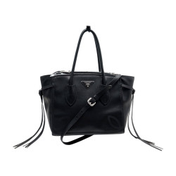 sac a main prada city sport cabas en cuir noir