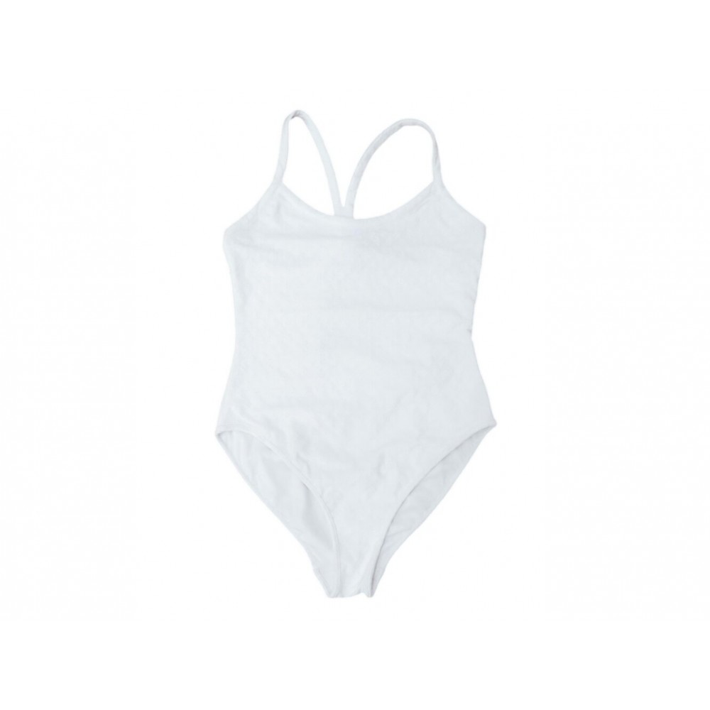NEUF MAILLOT DE BAIN CHANEL 1 PIECE P76778V68953 BLANC LOGOS CC BRODES S24 40€