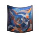 NEUF CHALE HERMES A TRAVERS CHAMPS MARIE BONNIN 140CM CACHEMIRE SOIE SHAWL 1260€