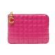 NEUF PORTE MONNAIE CELINE C CHARM 10B823BFL CUIR FUSHIA PORTE CARTES PURSE 395€