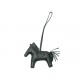 NEUF BIJOU DE SAC HERMES GRIGRI CHEVAL RODEO MM EN CUIR VERT + BOITE CHARM 620€