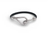 bracelet hermes jumbo h boucles en acier palladie