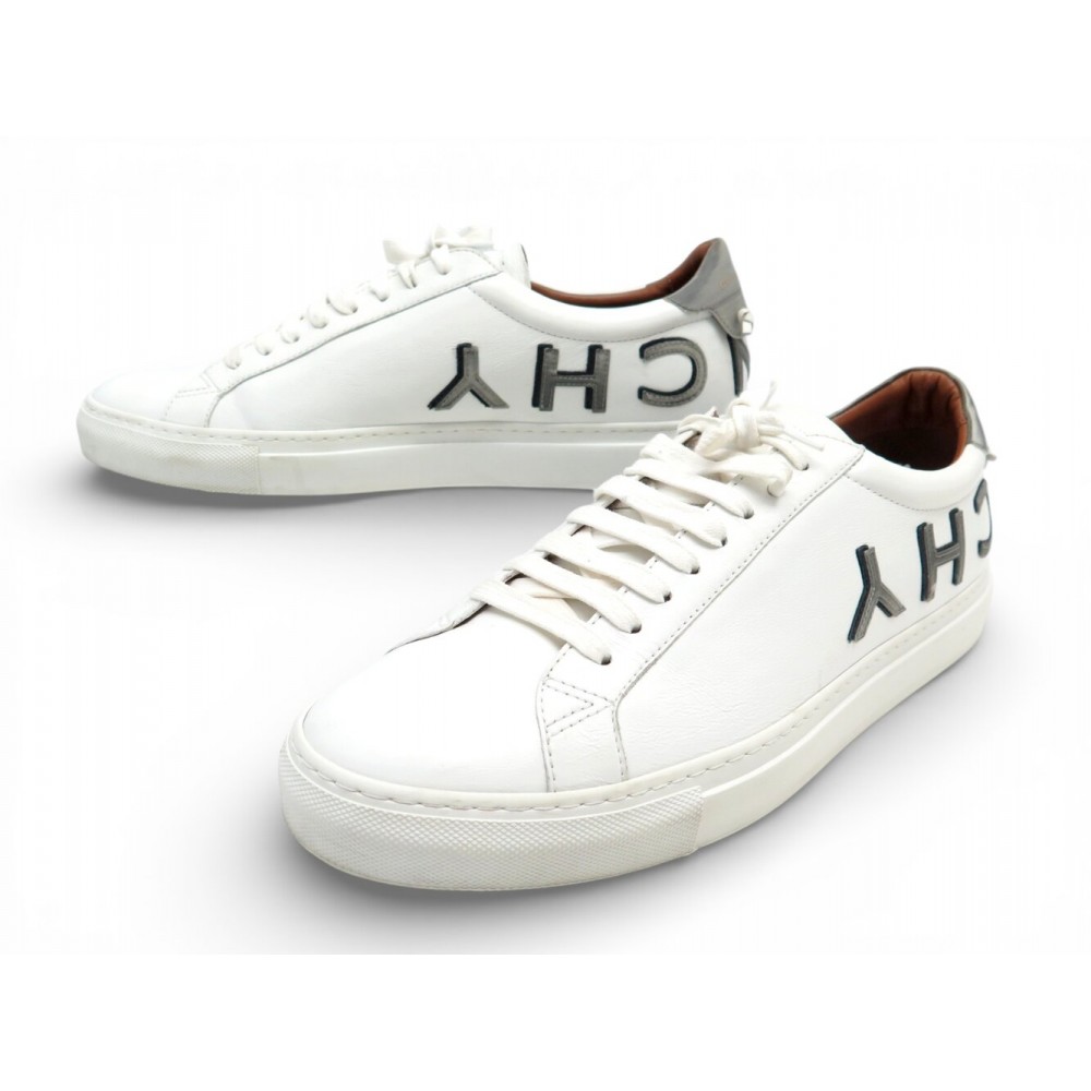 NEUF CHAUSSURES GIVENCHY URBAN STREET UPSIDE DOWN LOGO BH001DH0E2 45 SHOES 690€
