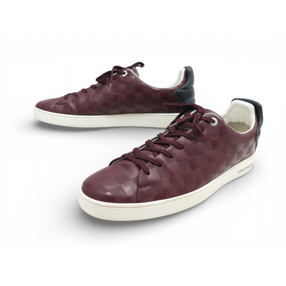 BASKETS LOUIS VUITTON FRONTROW EN CUIR DAMIER INFINI 11 45.5 SNEAKERS 850€