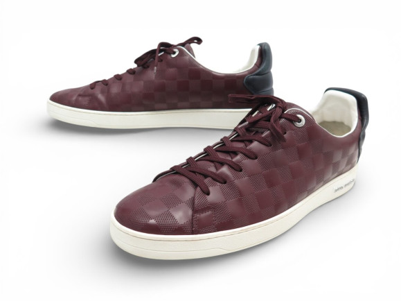 baskets louis vuitton frontrow en cuir damier infini