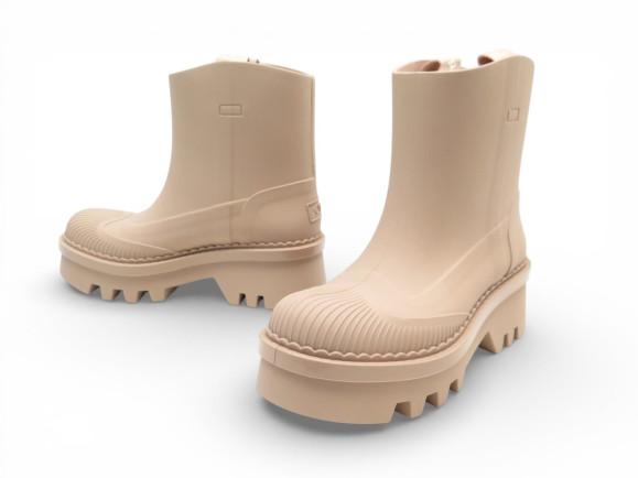 bottes de pluie chloe chc23a904fp26g 37 beige