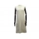 ROBE CHANEL P53637K06956 S 36 CACHEMIRE COTON POCHES PERLES LOGO CC DRESS 4500€