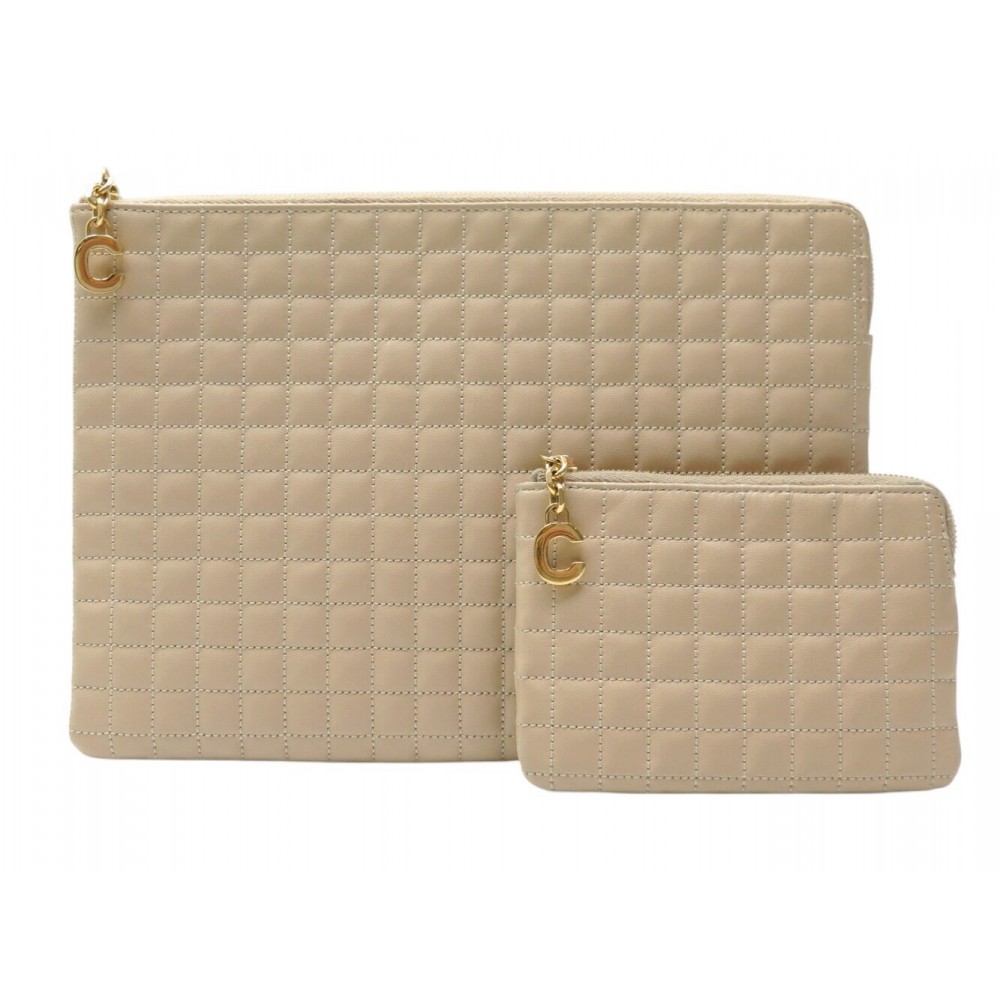 LOT SAC POCHETTE CELINE C CHARM 10B813BFL.03ND PORTE-MONNAIE 10B823BFL CUIR 975€