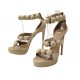 CHAUSSURES ALAIA LA BOMBE 90 ESCARPINS EN DAIM VEAU BEIGE 38 SHOES HEELS 950€
