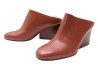 chaussures hermes mules a talons 39.5 cuir veau