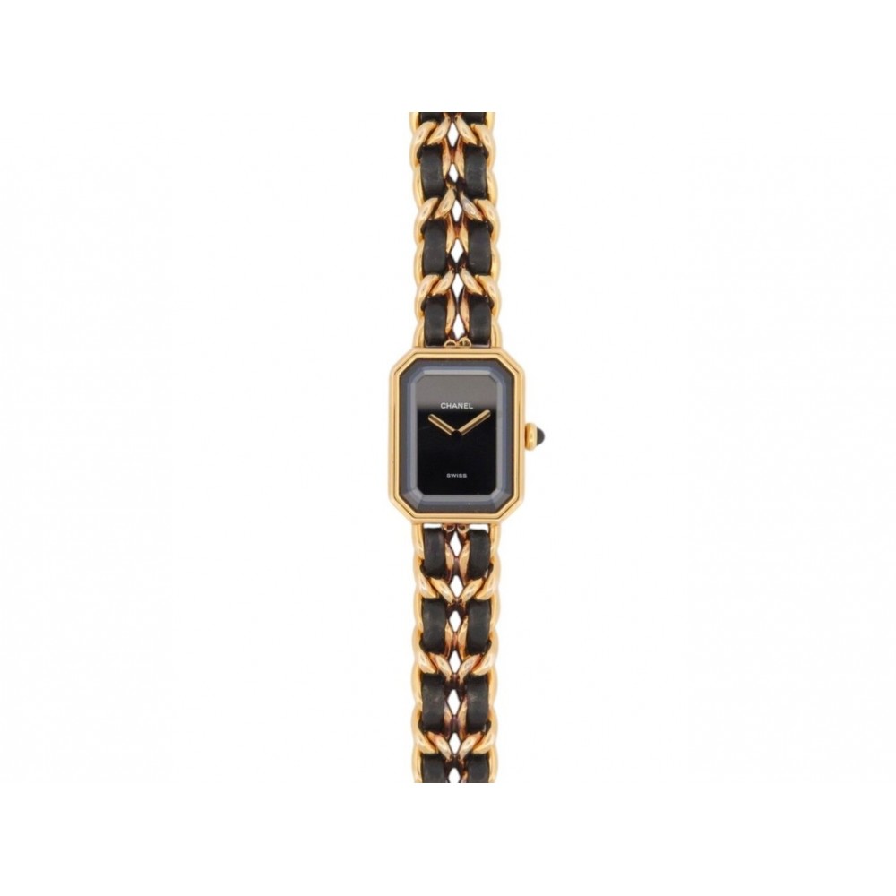 VINTAGE MONTRE CHANEL PREMIERE H0001 26MM PLAQUE OR 1987 QUARTZ LADY WATCH 5650€
