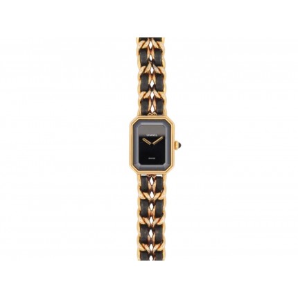VINTAGE MONTRE CHANEL PREMIERE H0001 26MM PLAQUE OR 1987 QUARTZ LADY WATCH 5650€