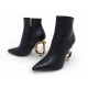 NEUF CHAUSSURES DOLCE & GABBANA BOTTINES DG BAROCCO 37 IT 38 EN CUIR SHOES 1350€