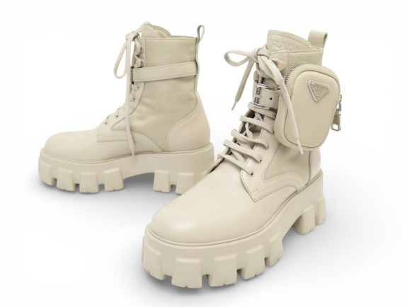 chaussures prada bottines monolith 37.5 it 38.5