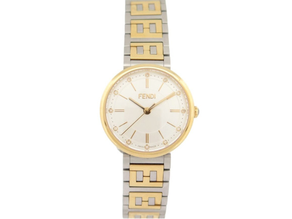  montre fendi forever fow883 29mm or acier