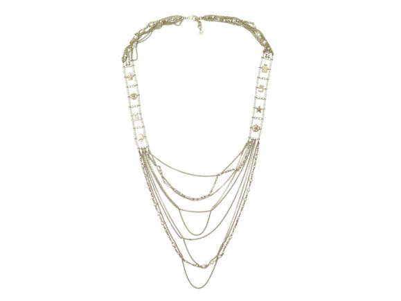 collier sautoir chanel 2020 chaines multi rangs logo