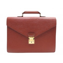NEUF CARTABLE LOUIS VUITTON AMBASSADEUR EN CUIR EPI COGNAC PORTE DOCUMENTS 2400€