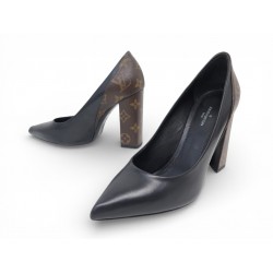 NEUF CHAUSSURES LOUIS VUITTON MATCHMAKE 37 ESCARPINS CUIR ET TOILE MONOGRAM 990€