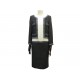 ROBE CHANEL P54153 38 M EN TWEED TROMPE L'OEIL VESTE JUPE BOUTONS BIJOUX 6800€