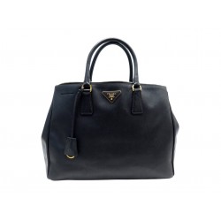 SAC A MAIN PRADA GRAND GALLERIA GM EN CUIR GRAINE SAFFIANO NOIR HAND BAG 4000€