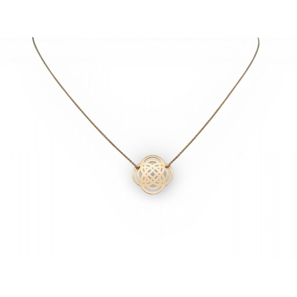 COLLIER GINETTE NY MINI PURITY ON CHAIN IN3 EN OR JAUNE 18K GOLD NECKLACE 620€
