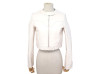 veste christian dior blouson biker 34 xs en cuir blanc
