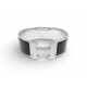 BRACELET HERMES CLIC CLAC H LARGE EN EMAIL NOIR FINITION PALLADIE BANGLE 755€