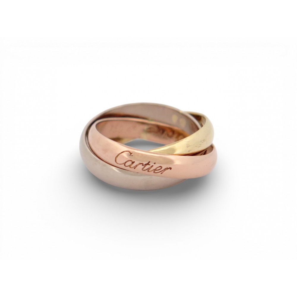 NEUF BAGUE CARTIER TRINITY MODELE CLASSIQUE CRB4234200 T48 3 ORS 18K RING 2380€