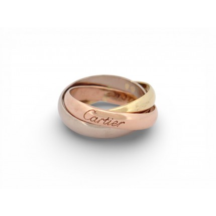 NEUF BAGUE CARTIER TRINITY MODELE CLASSIQUE CRB4234200 T48 3 ORS 18K RING 2380€