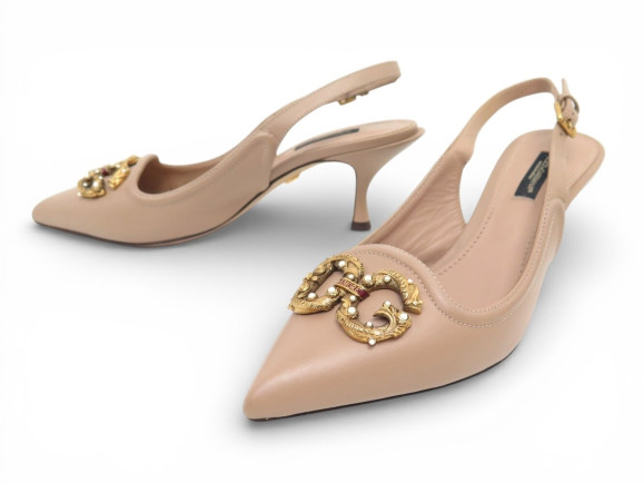 chaussures dolce gabanna dg pearl armore slingbacks