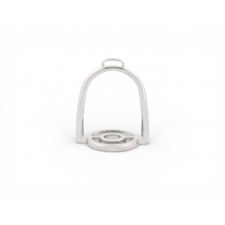 NEUF ANNEAU DE FOULARD HERMES ETRIER SAUMUR EN ACIER PALLADIE SCARF RING 220€