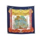 RARE NEUF FOULARD HERMES L'ATLANTIDE ANNIE FAIVRE EN SOIE BLEUE SILK SCARF 580€