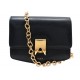 SAC A MAIN ALAIA LE PAPA SMALL AA1S01418CA212 EN CUIR NOIR BANDOULIERE BAG 1800€